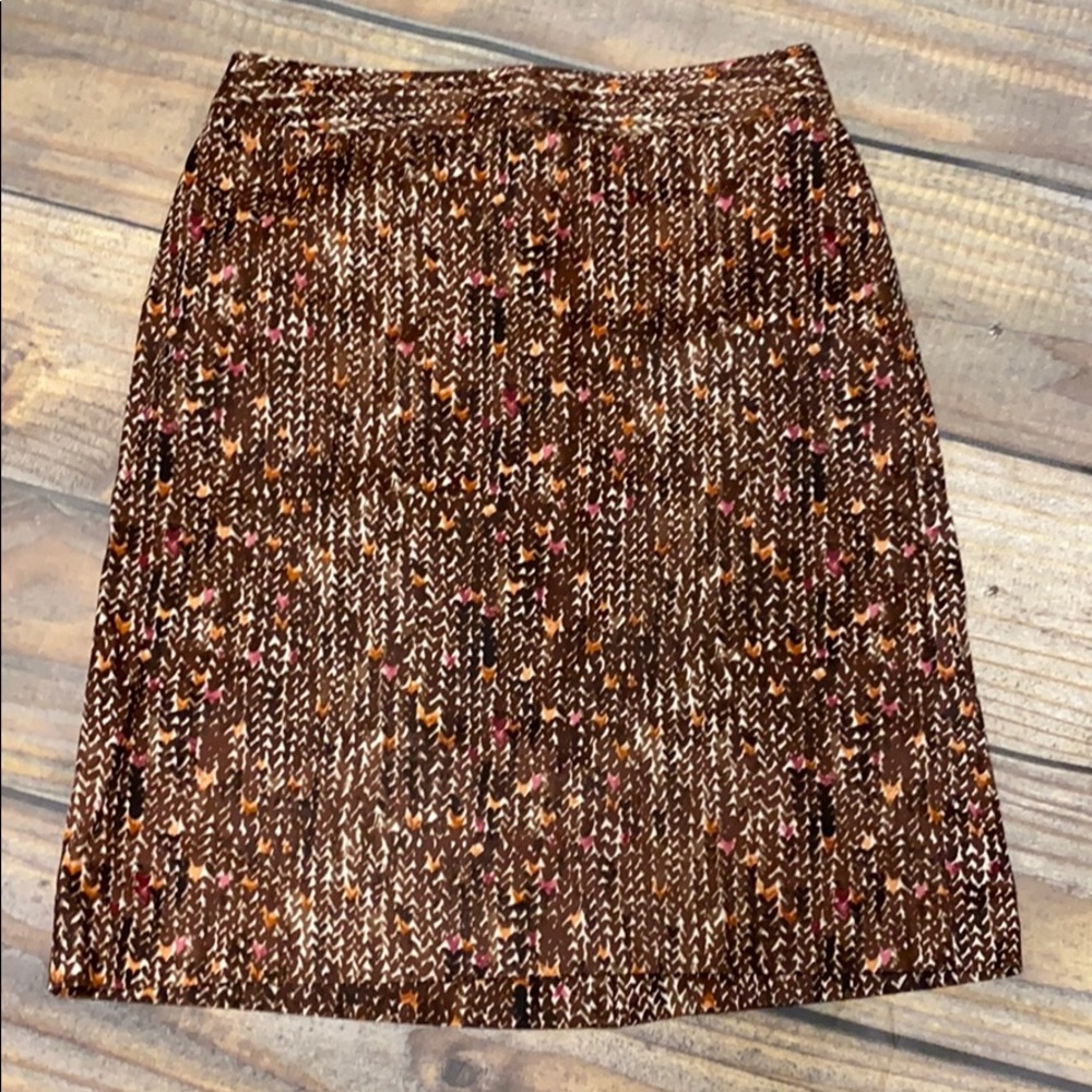 Van Heusen Brown, Pink, Peach pencil skirt